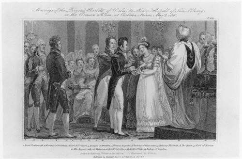 La Belle Assemblee Contemporary depiction of Princess Charlotte's wedding