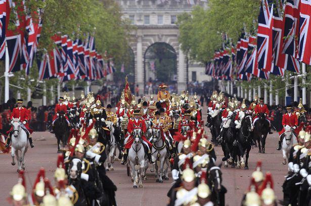 The Magnificent Household Cavalry Horses Escort HM Queen Elizabeth