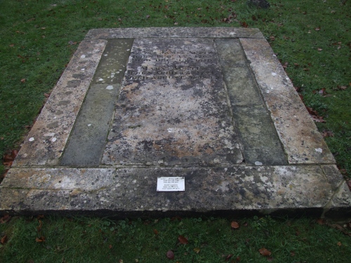 Photo of The grave of James and Mary Austen at Steventon