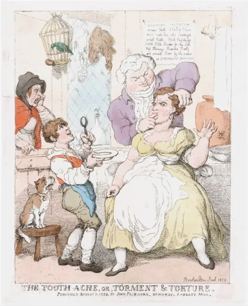 Rowlandson, 1823, The Tooth Ache or Torment & Torture